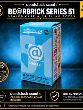 Bearbrick Series 51 Blind Box Medicom Toy 100% Figure Factory Sealed